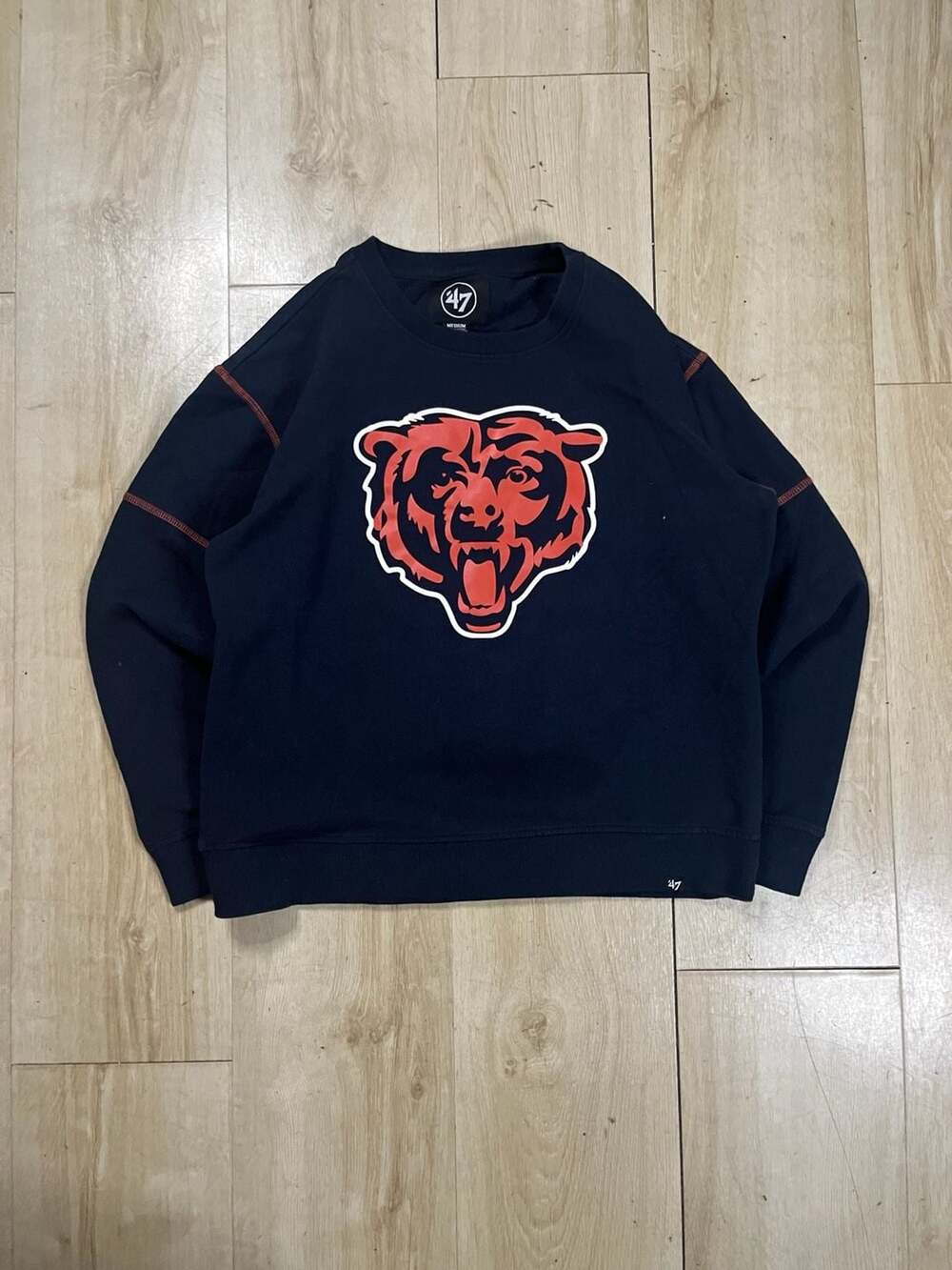 47 Brand Chicago Bears Crewneck Pullover Sweatshirt